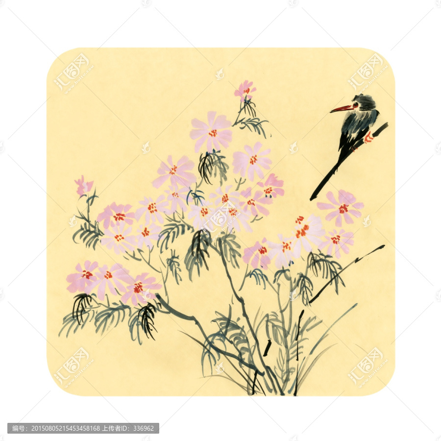 裝飾畫(huà),國(guó)畫(huà),山花小鳥(niǎo)