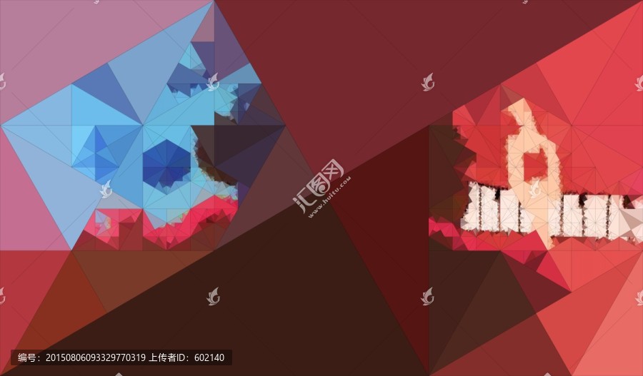 彩色抽象裝飾畫
