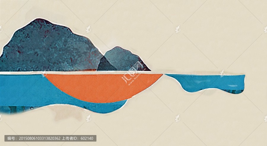 彩色抽象裝飾畫
