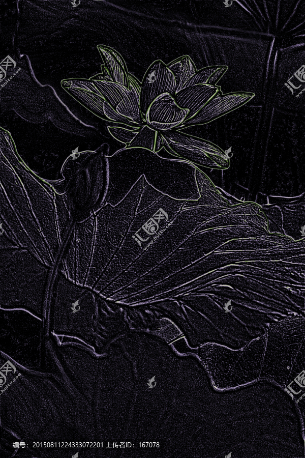 裝飾圖案,荷花素材
