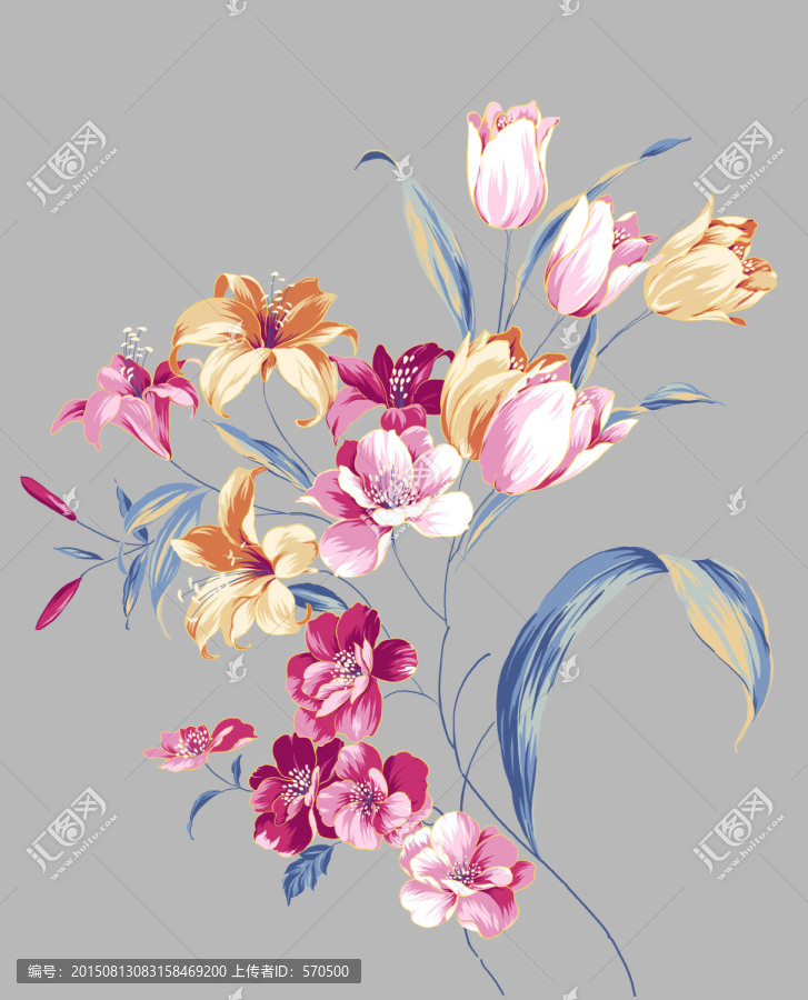 花團錦簇,花卉,印花,紡織品