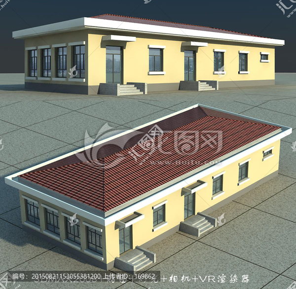 1層平房3D模型