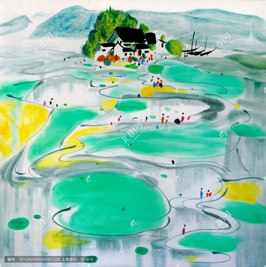 水鄉油畫