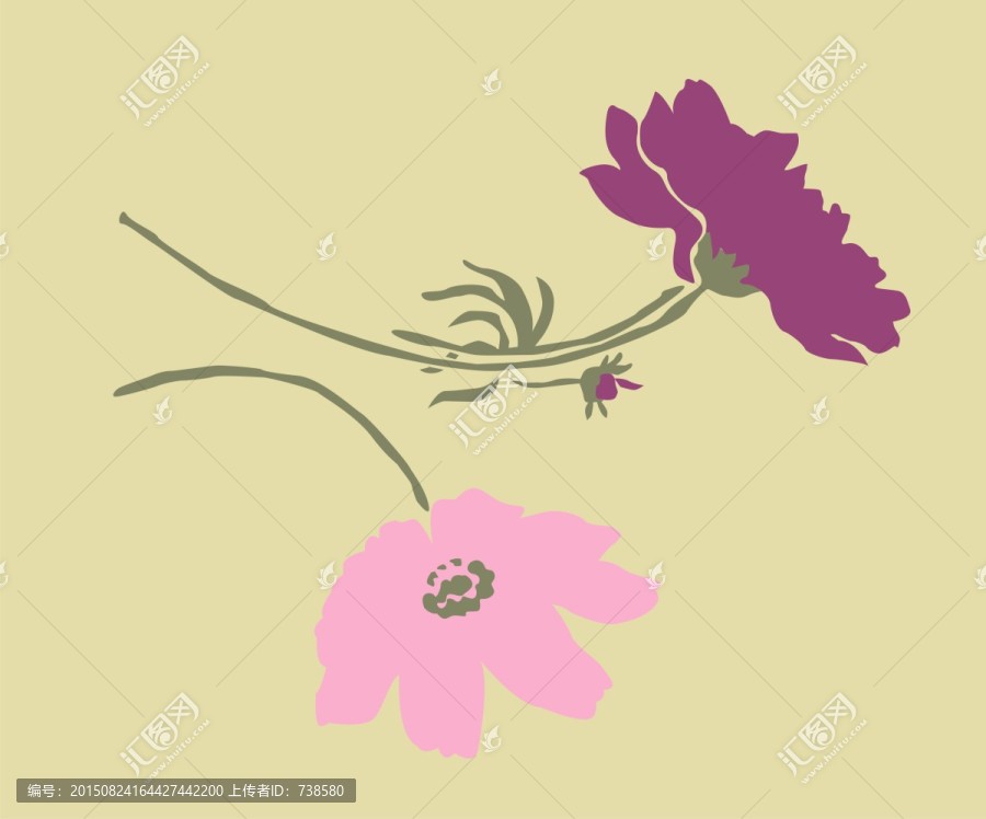 變形花