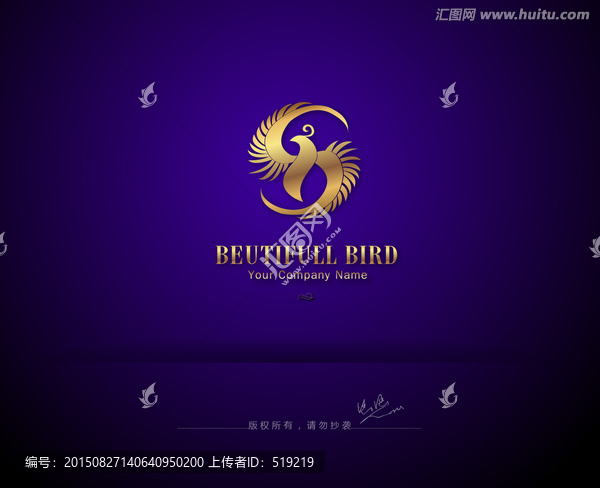 鳳凰logo,高檔logo