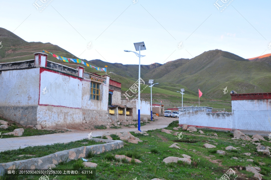 西藏风光,藏族人家,村落