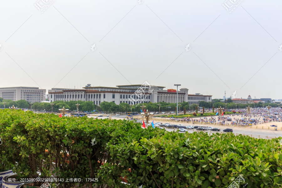 天安门广场中国国家博物馆全景