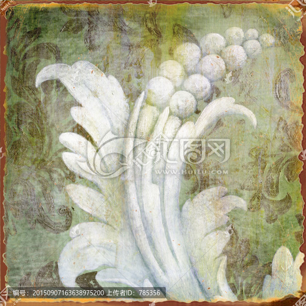 復(fù)古花紋,花卉,家具圖案