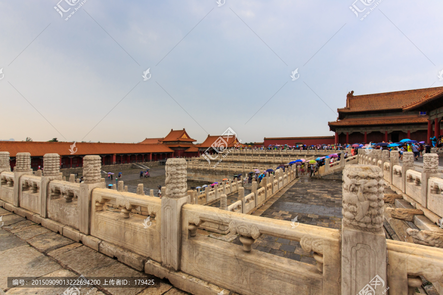 北京故宫保和殿中和殿汉白玉栏杆