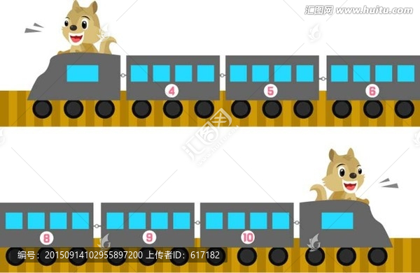 小火車,松鼠,卡通圖,幼兒園
