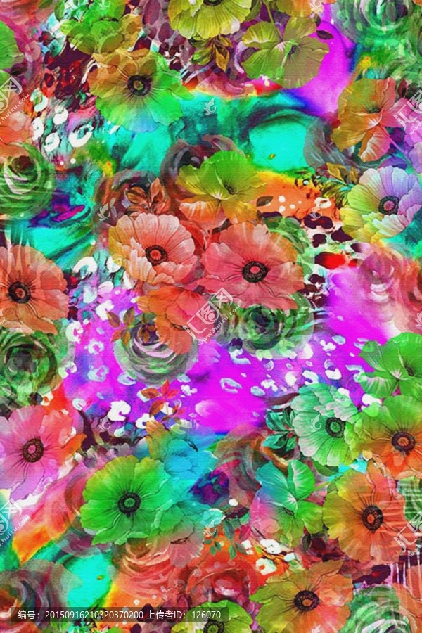 手繪花型
