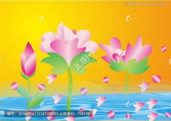 手繪花卉