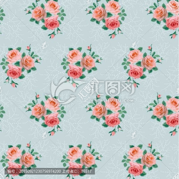 玫瑰花底紋