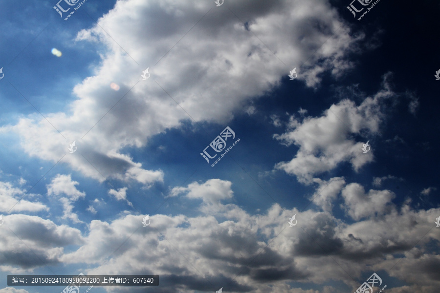 背景,蓝色,阳光云朵