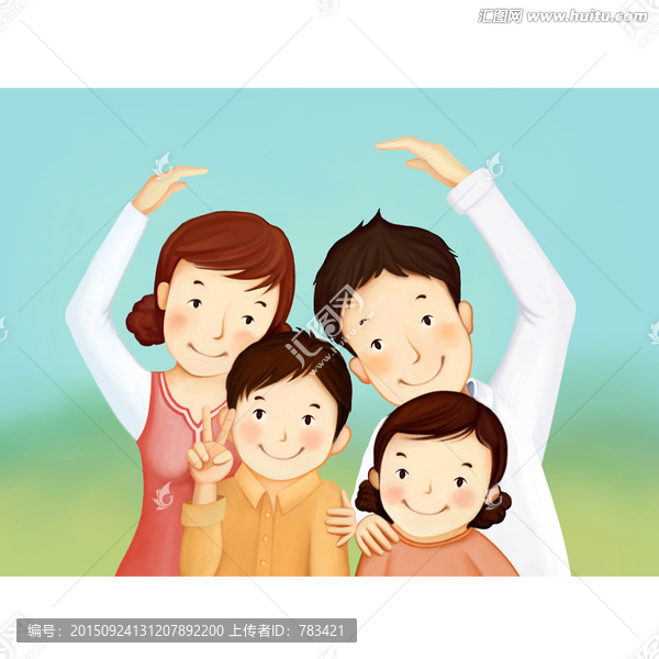 卡通全家福,動畫全家福