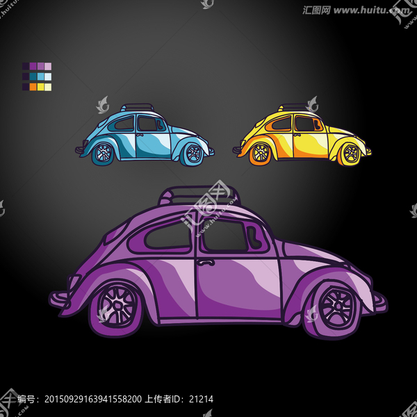 矢量卡通汽車