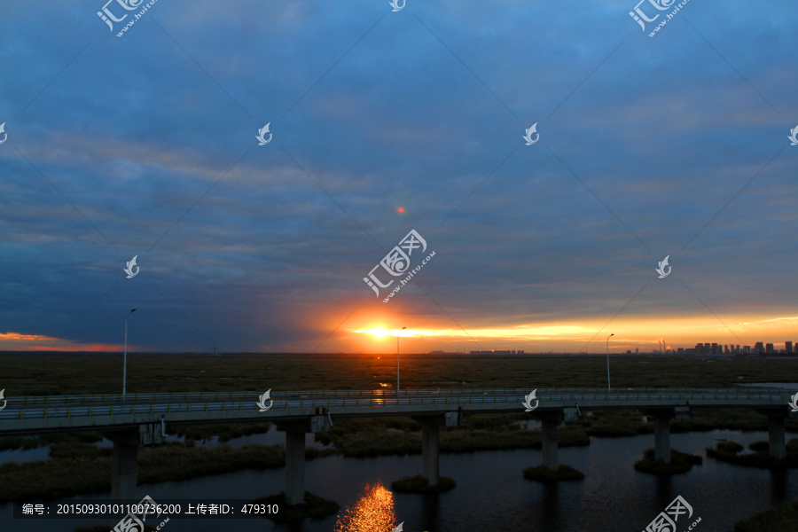 大庆,湿地,高架桥