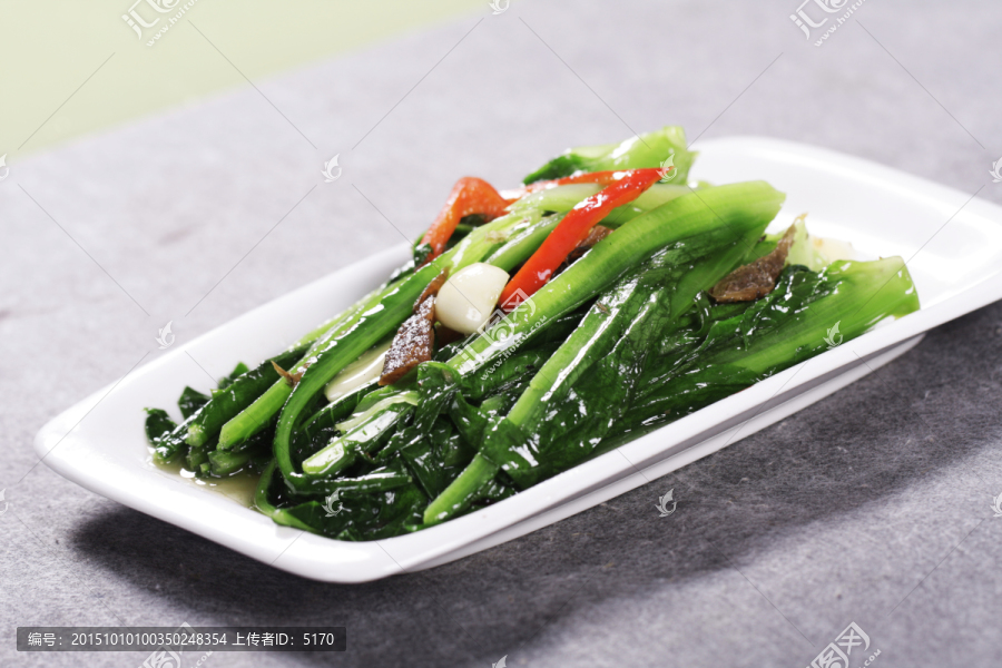 豆豉鲮鱼油麦菜