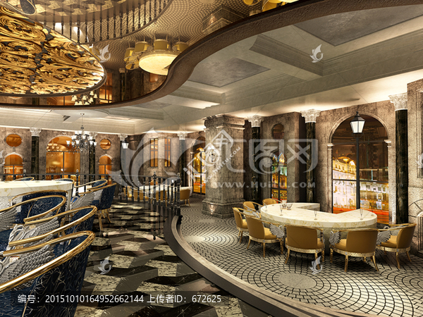 大餐廳效果圖模型