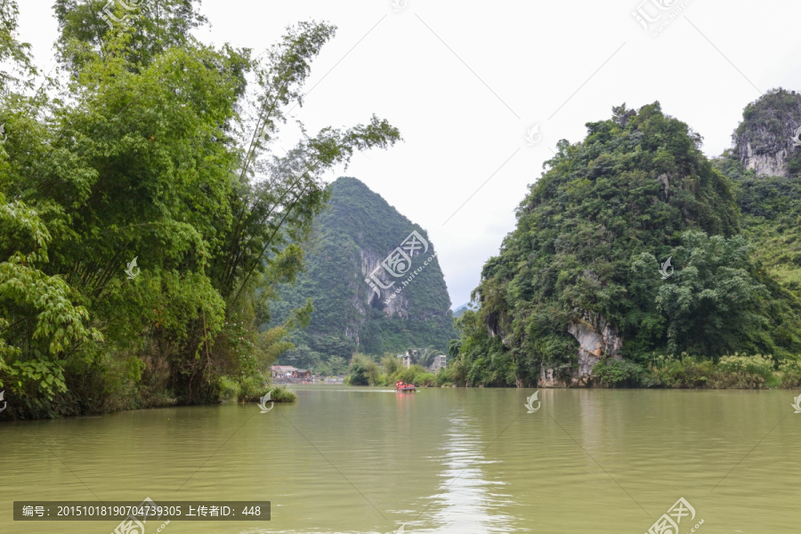 广西巴马百鸟岩,盘阳河,山水