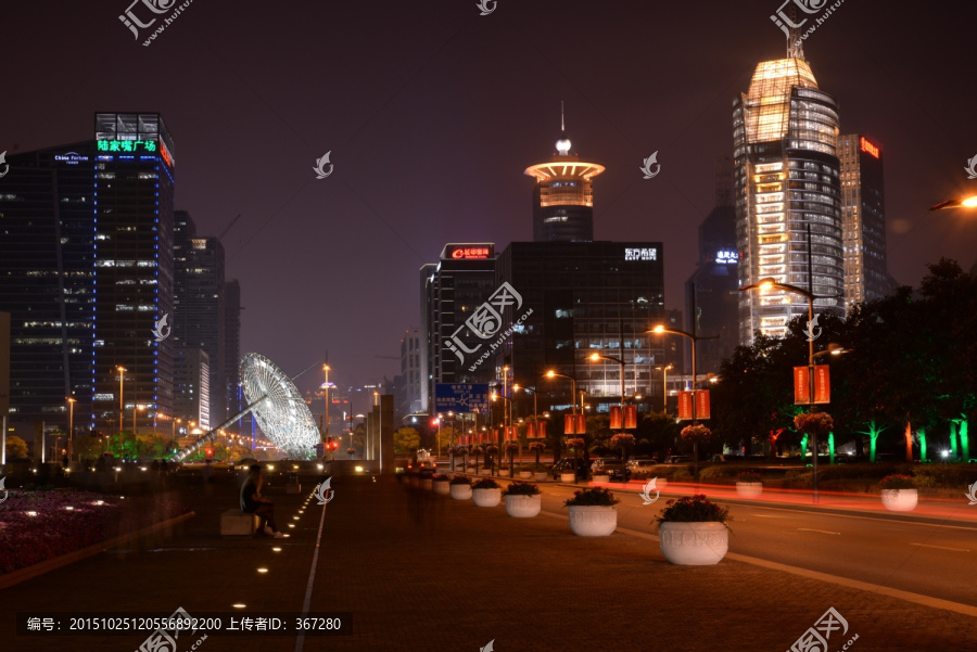 上海世纪广场夜景