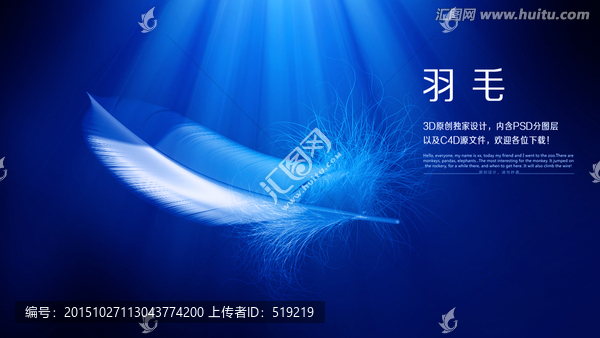 羽毛模型