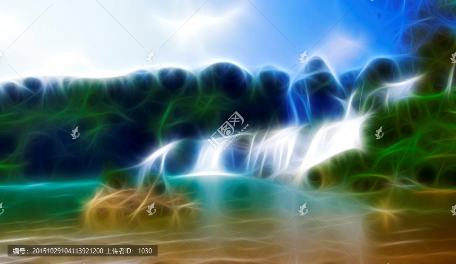 抽象山水畫