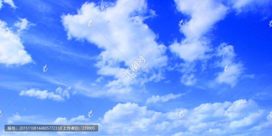 蓝天白云,天空云彩