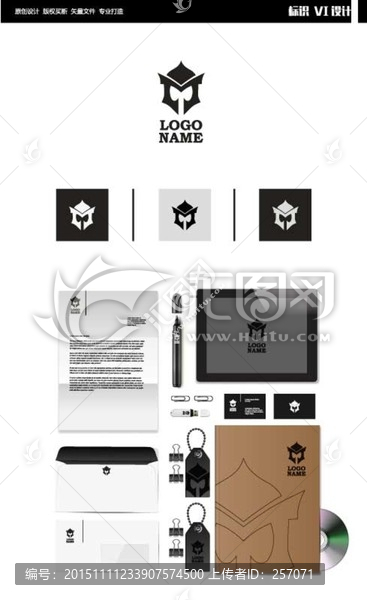 M字母斗士頭LOGO及VI設計