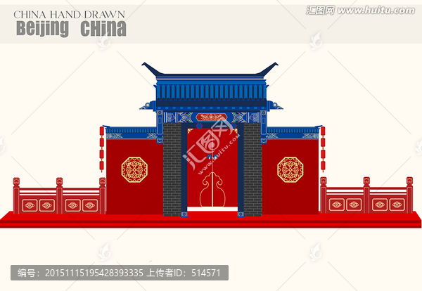 中式大門
