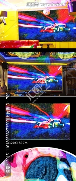 動(dòng)感賽車裝飾畫背景墻,（不分層