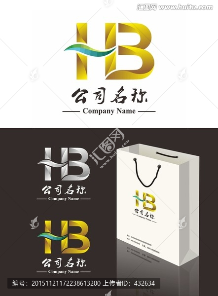 字母HB,标志logo