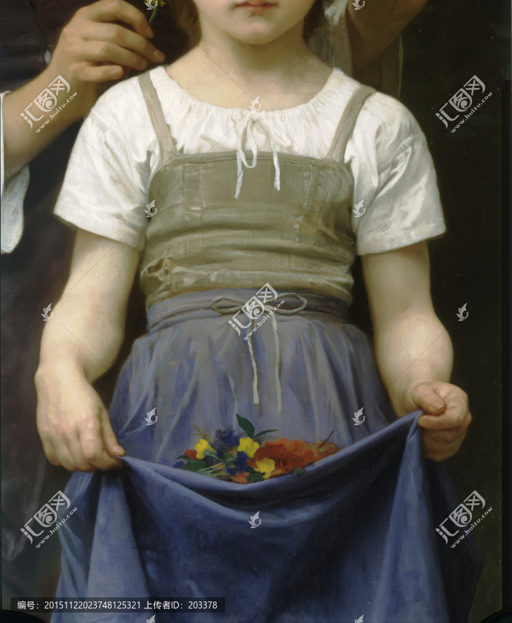 小女孩油畫