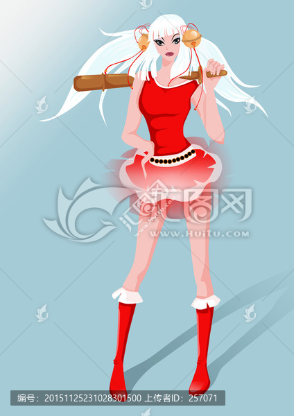 時(shí)尚少女,PSD分層