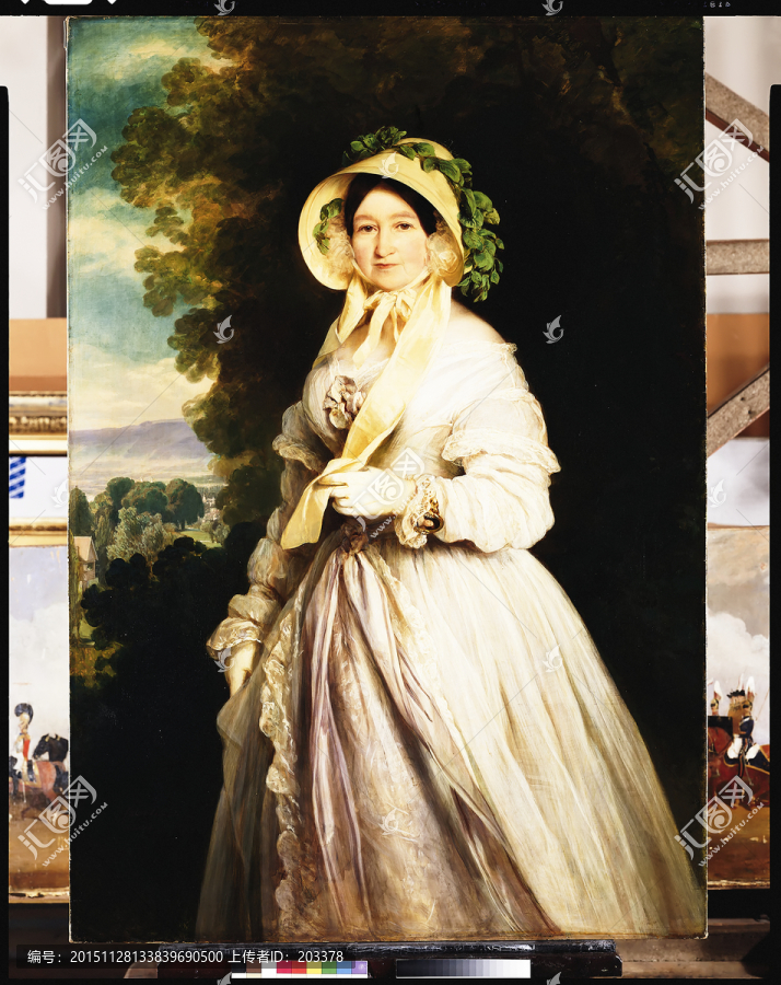 貴族優(yōu)雅女性油畫