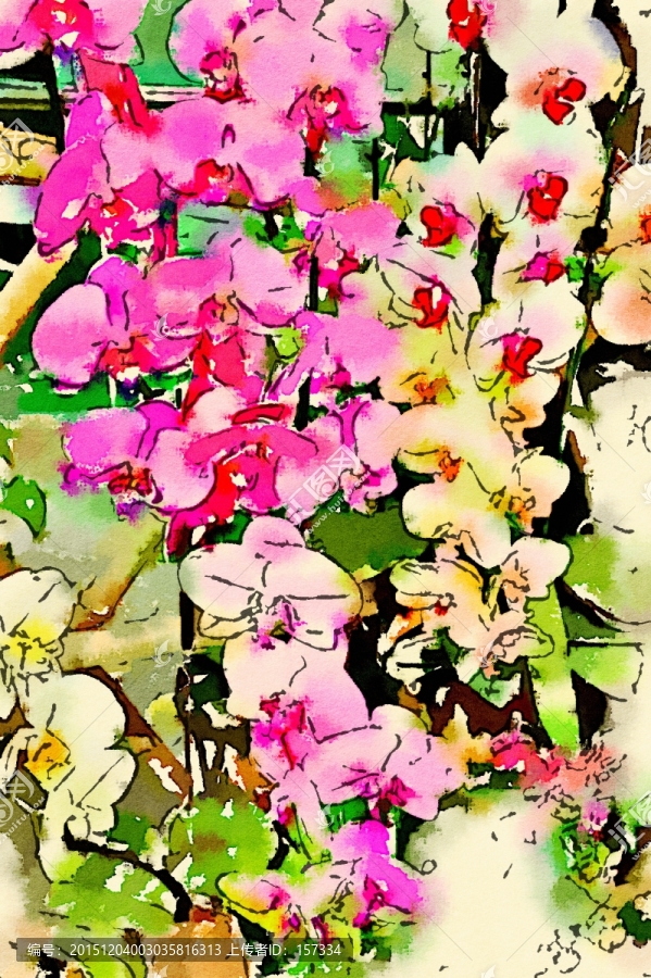 時尚水彩印花