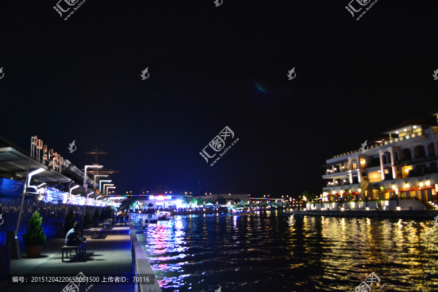 马六甲河夜景