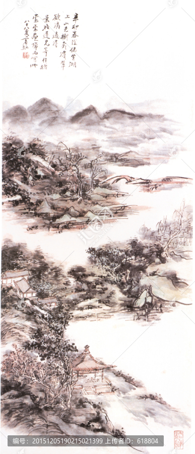 風(fēng)景國(guó)畫(huà),草亭論古