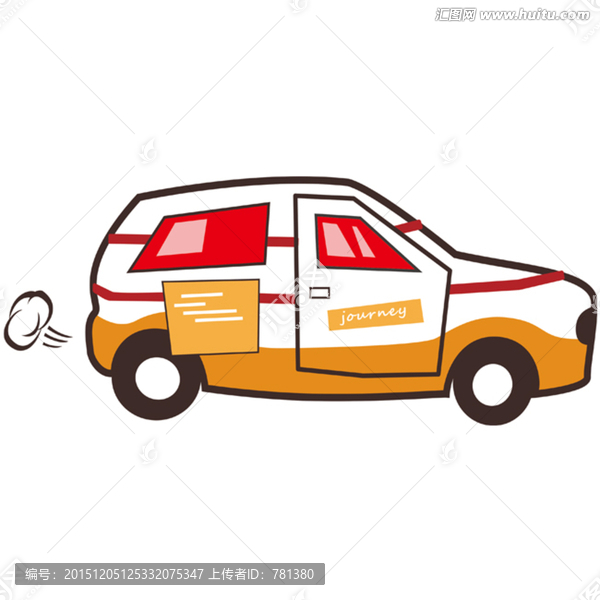 可愛卡通汽車