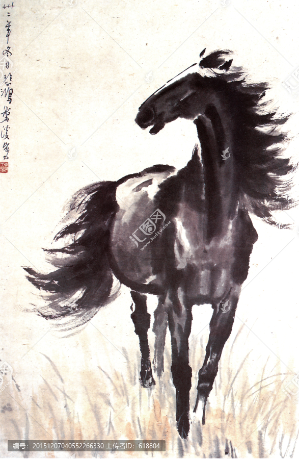 徐悲鴻,奔馬
