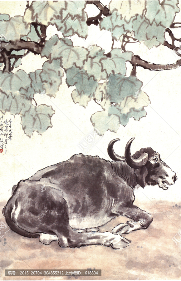 徐悲鴻,水牛
