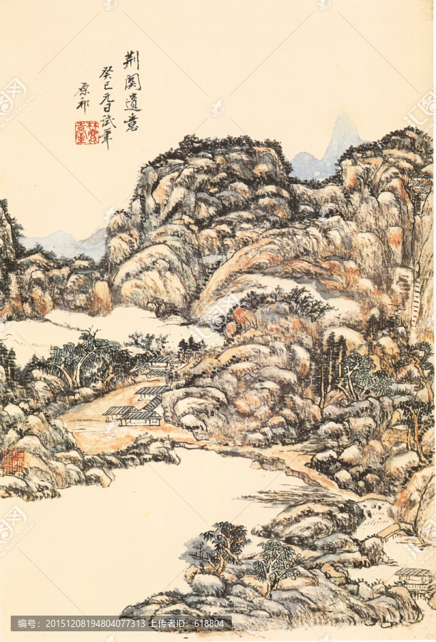 风景国画,山水图