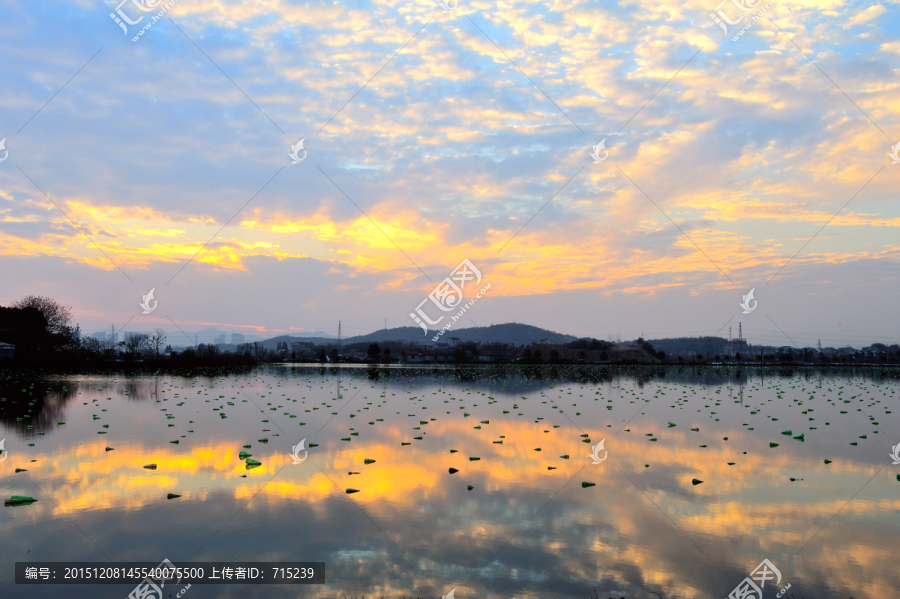 珍珠湖的日落