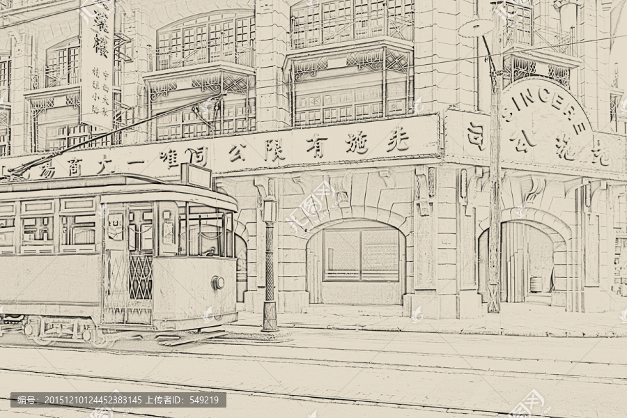 老上海建筑線描（未分層）