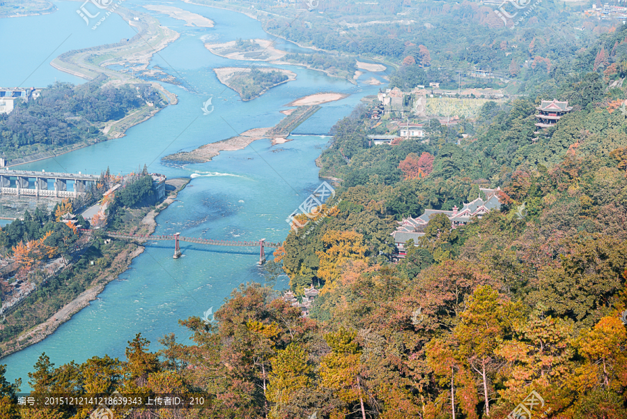 四川都江堰秋色