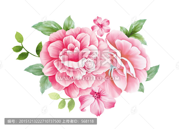 粉紅朵花
