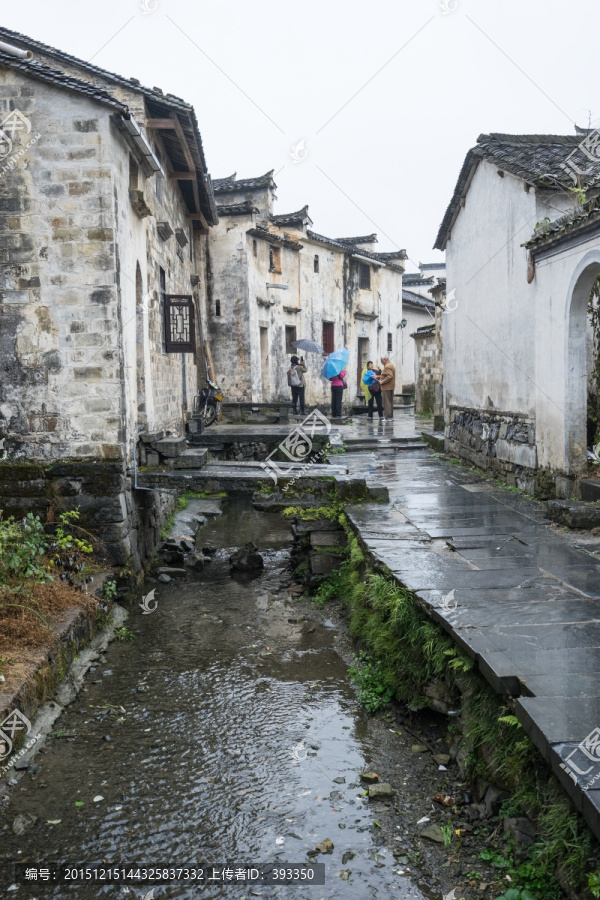 西递村,小溪,溪水