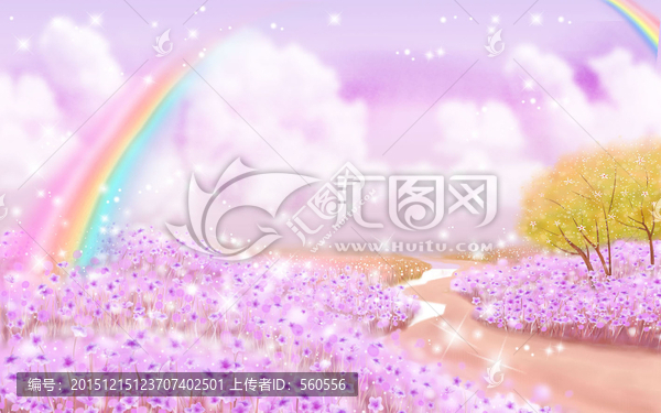 夢幻卡通彩虹
