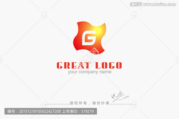 旗子logo,字母G標志