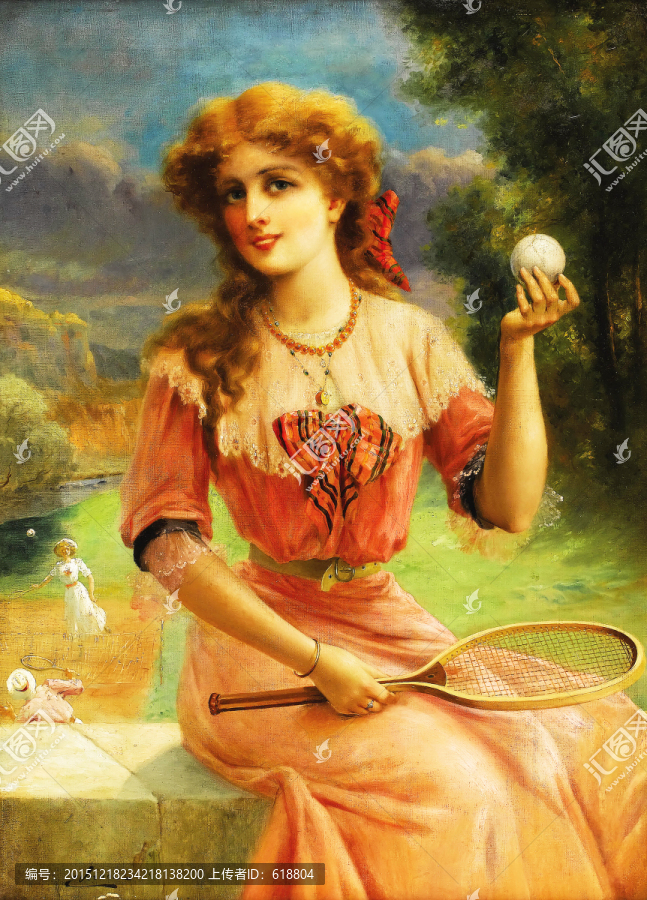 美女油畫
